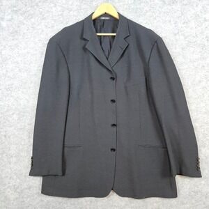 Zanetti Vitale‎ Barberis Canonico Men's Gray Nailhead Blazer Size 48L (60L EU)